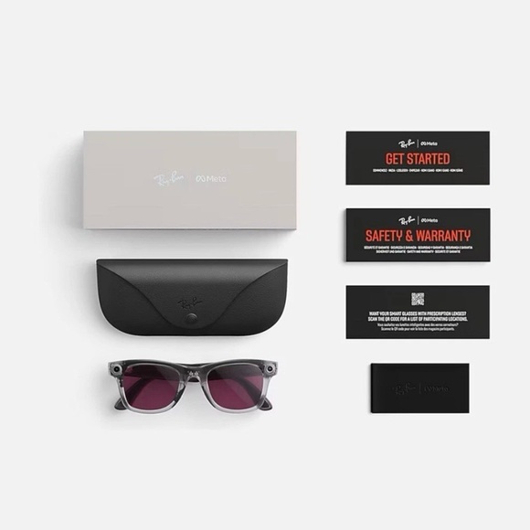 Ray-Ban Meta Wayfarer Gen 2 Limited Edition Transparent Clear/Ruby RW4006 - Picture 8 of 16